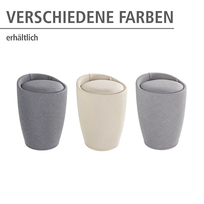 Artikelbild 4 für WENKO Badhocker mit Wäschesammler Candy 22834100 beige, Artikelnummer 529703