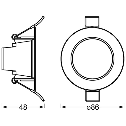 Artikelbild 2 für LEDVANCE SMART+ RECESS DOWNLIGHT WIFI SPOT LED-Einbaustrahler weiß 4 W, Artikelnummer 533808