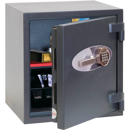 Artikelbild für phoenix Tresor Mercury Sicherheitsstufe 2 nach EN 1143-1 mit Feuerschutz graphitgrau 52,0 x 50,0 x 55,0 cm, Artikelnummer 845012