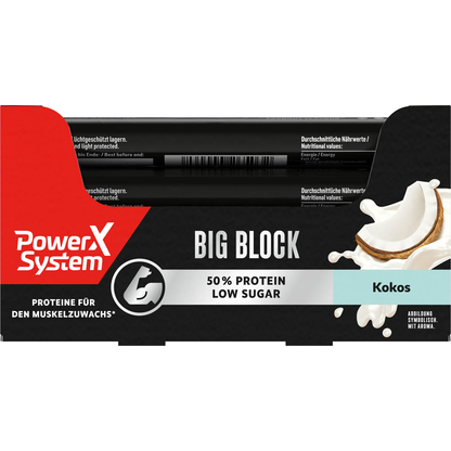 Artikelbild 2 für Power System BIG BLOCK 50% Proteinriegel 1 Riegel, Artikelnummer 179889