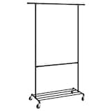 Artikelbild 1 für SONGMICS Rollgarderobe schwarz Metall 100,0 x 198,0 cm, Artikelnummer 291367