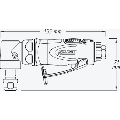 Artikelbild 2 für HAZET 9032N-5 Druckluft-Geradschleifer 224 W, Artikelnummer 582886