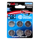 Artikelbild 1 für 6 HyCell Knopfzellen CR2025 3,0 V, Artikelnummer 534235