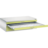Artikelbild 1 für CP 7200 Planschrank clowngrün, lichtgrau 5 Schubladen 135,0 x 96,0 x 42,0 cm, Artikelnummer 683336