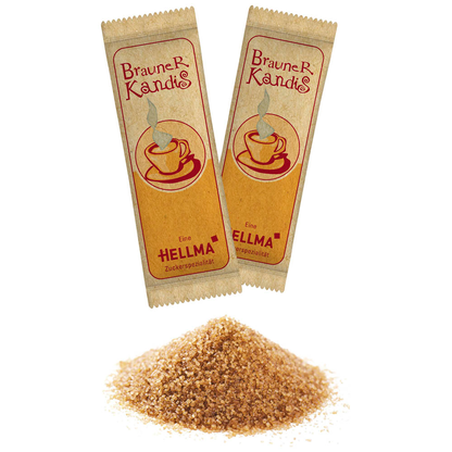 Artikelbild 2 für HELLMA Brauner Kandis Zuckersticks, 80x 6,0 g, Artikelnummer 106019