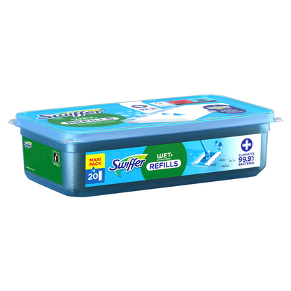 Artikelbild 2 für Swiffer WET+ ANTIBACTERIAL REFILLS Feuchte Bodentücher Mikrofaser, 20 St., Artikelnummer 526438