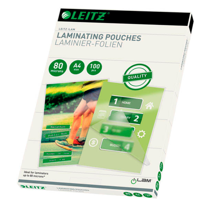 Artikelbild 2 für AKTION: 100 LEITZ Laminierfolien glänzend für A4 80 micron, Artikelnummer 611529