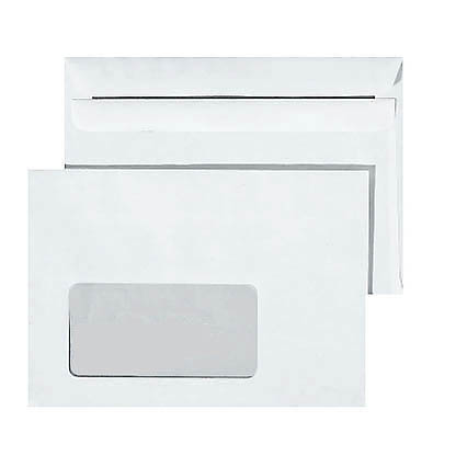Artikelbild für BONG Briefumschläge DIN C6 mit Fenster weiß selbstklebend 1.000 St., Artikelnummer 251280