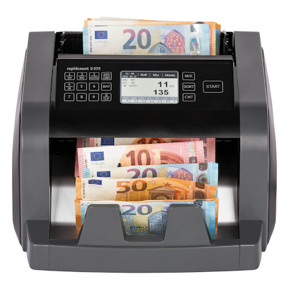 Artikelbild 4 für ratiotec Banknotenzähler rapidcount S 575, Artikelnummer 799027