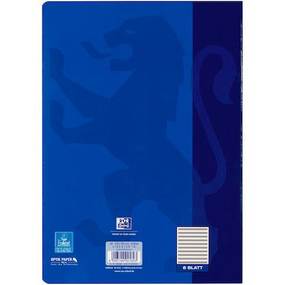 Artikelbild 5 für OXFORD Notenheft ohne Hilfslinien Lineatur 14 Notenlineatur DIN A4 ohne Rand, 8 Blatt, Artikelnummer 884421