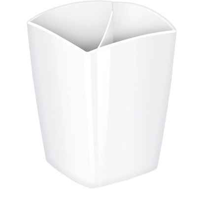 Artikelbild 2 für cep Stiftehalter Riviera polarweiß Polystyrol 2 Fächer 7,4 x 7,4 x 9,5 cm, Artikelnummer 319787