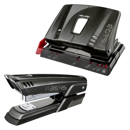 Artikelbild für maped Locher und Heftgeräte Set Advanced Metal schwarz, Artikelnummer 417170