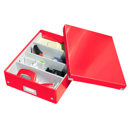 Artikelbild 3 für AKTION: LEITZ Click & Store Aufbewahrungsbox 900 Blatt rot 28,0 x 37,0 x 10,0 cm mit Prämie nach Registrierung, Artikelnummer 235347