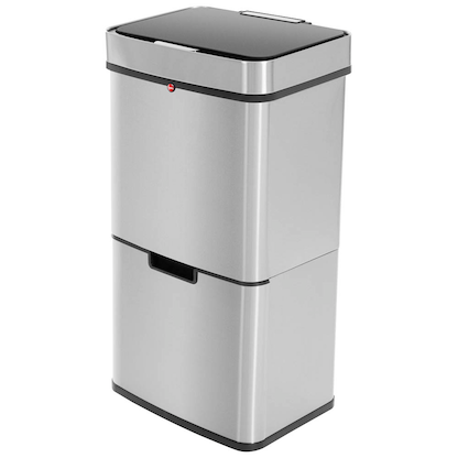 Artikelbild 2 für Hailo Öko Vario XL Mülleimer 50,0 l silber, schwarz, Artikelnummer 458579