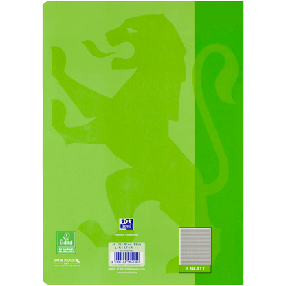 Artikelbild 5 für OXFORD Notenheft Lineatur 14 Notenlineatur mit Hilfslinien DIN A4 ohne Rand, 8 Blatt, Artikelnummer 884440