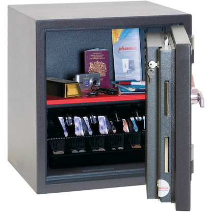 Artikelbild 3 für phoenix Tresor Mercury Sicherheitsstufe 2 nach EN 1143-1 mit Feuerschutz graphitgrau 52,0 x 50,0 x 55,0 cm, Artikelnummer 845012