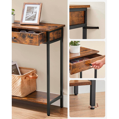 Artikelbild 9 für VASAGLE Konsolentisch braun 100,0 x 30,0 x 80,0 cm, Artikelnummer 290029