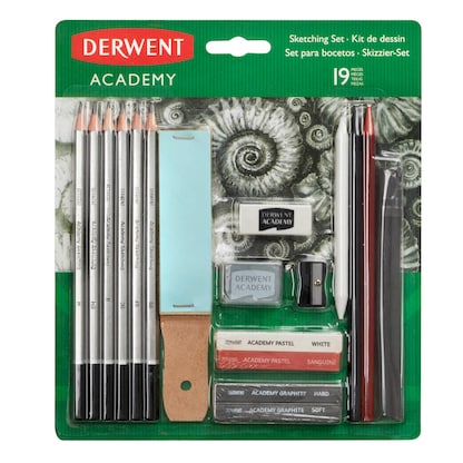 Artikelbild 21 für DERWENT Academy Graphitstifte-Set B, H, HB, 2B, 4B, 6B grau, 1 St., Artikelnummer 464809