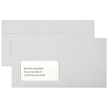 Artikelbild 1 für kaenguruh the world of paper Briefumschläge DIN lang mit Fenster grau haftklebend 1.000 St., Artikelnummer 583407