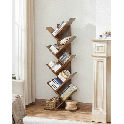 Artikelbild 3 für VASAGLE Bücherregal braun 50,0 x 25,0 x 141,5 cm, Artikelnummer 291457