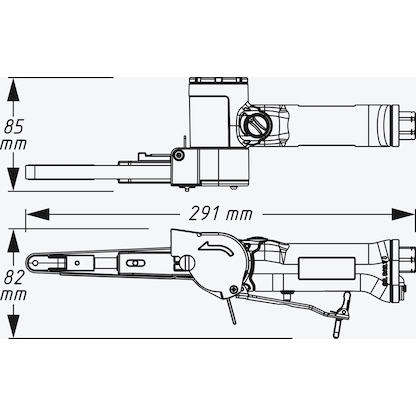 Artikelbild 9 für HAZET 9033N-4 Bandschleifer, Artikelnummer 582329