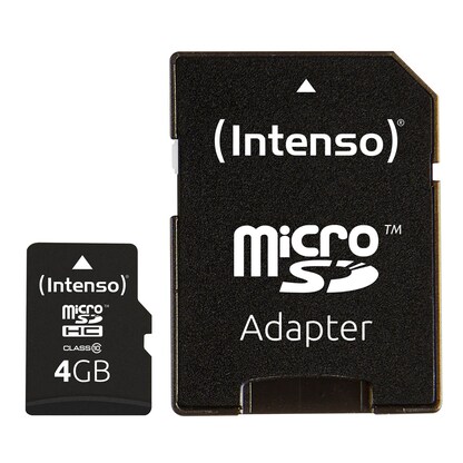 Artikelbild 2 für Intenso Speicherkarte microSDHC-Card Class 10 4 GB, Artikelnummer 325167