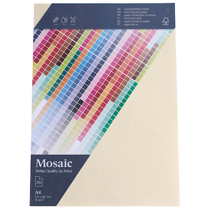 Artikelbild für artoz Briefpapier Mosaic elfenbein DIN A4 90 g/qm 25 Blatt, Artikelnummer 959338