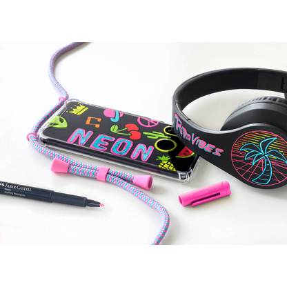 Artikelbild 3 für FABER-CASTELL Neon Permanentmarker farbsortiert 1,5 mm, 6 St., Artikelnummer 419244