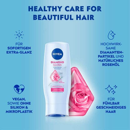 Artikelbild 3 für NIVEA DIAMOND GLOSS Spülung 200,0 ml, Artikelnummer 568974