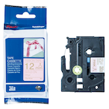 Artikelbild 1 für brother Textil-Schriftband TZe-RE34 TZERE34, 12 mm gold auf rosa, Artikelnummer 350266