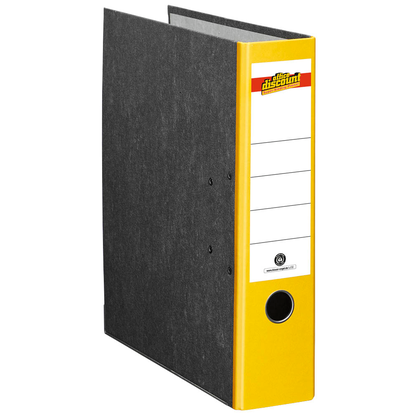 Artikelbild 2 für office discount Ordner gelb marmoriert Karton 8,0 cm DIN A4, Artikelnummer 501403