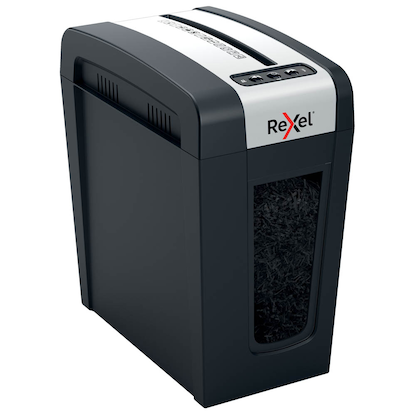 Artikelbild 2 für Rexel Secure MC4-SL Aktenvernichter mit Partikelschnitt P-5, 2 x 15 mm, bis 4 Blatt, schwarz, Artikelnummer 437182