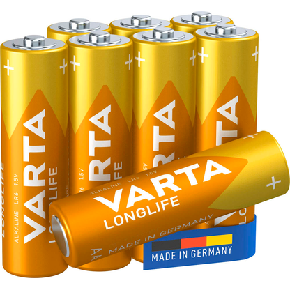 Artikelbild für 8 VARTA Batterien LONGLIFE Mignon AA 1,5 V, Artikelnummer 856211