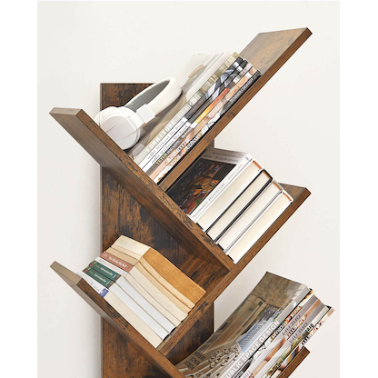 Artikelbild 5 für VASAGLE Bücherregal braun 50,0 x 25,0 x 141,5 cm, Artikelnummer 291457