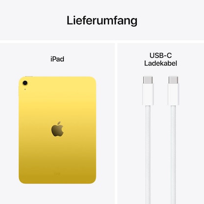 Artikelbild 2 für Apple iPad Wi-Fi (A16) (2025) 27,9 cm (11,0 Zoll) 128 GB gelb, Artikelnummer 552509
