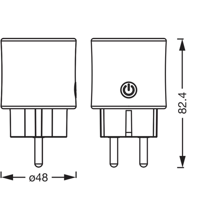 Artikelbild 2 für OSRAM SMART+ WIFI MATTER PLUG WLAN-Steckdose, Artikelnummer 709778
