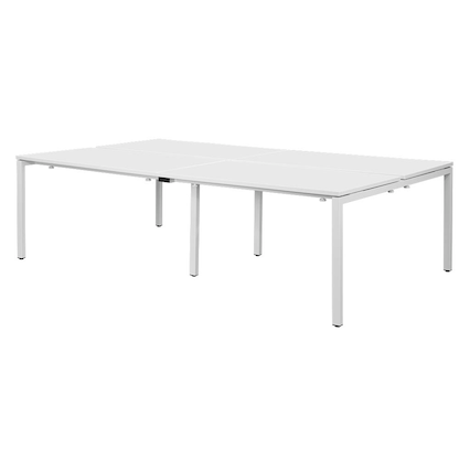 Artikelbild 8 für PAPERFLOW easyDesk Doppelschreibtisch weiß rechteckig, 4-Fuß-Gestell weiß 240,0 x 166,0 cm, Artikelnummer 527883