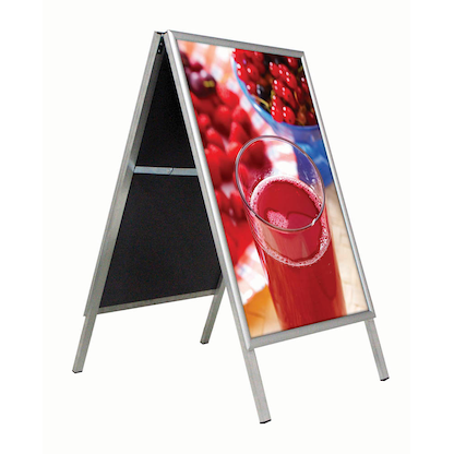 Artikelbild 2 für update displays Kundenstopper silber DIN A2 2 Fächer, Artikelnummer 646657