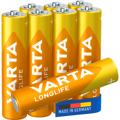Artikelbild für 8 VARTA Batterien LONGLIFE Micro AAA 1,5 V, Artikelnummer 856229