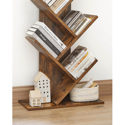 Artikelbild 6 für VASAGLE Bücherregal braun 50,0 x 25,0 x 141,5 cm, Artikelnummer 291457