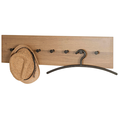 Artikelbild 19 für HAKU Möbel Wandgarderobe 37146 eiche Metall 7 Haken 89,0 x 20,0 cm, Artikelnummer 105417