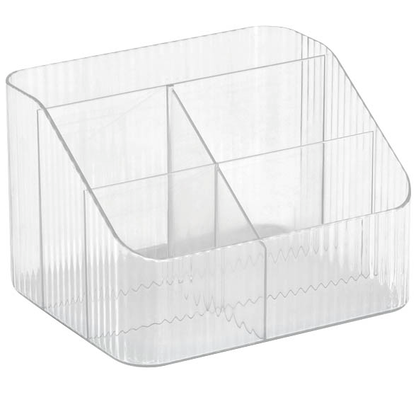 Artikelbild 2 für Zeller Schreibtisch-Organizer transparent Kunststoff 5 Fächer 14,8 x 18,0 x 12,0 cm, Artikelnummer 685237