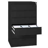 Artikelbild 1 für LÜLLMANN Karteischrank tiefschwarz 76,0 x 62,0 x 132,0 cm, Artikelnummer 183649