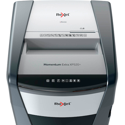 Artikelbild 11 für Rexel XP520+ Aktenvernichter mit Partikelschnitt P-5, 2 x 15 mm, bis 20 Blatt, grau, Artikelnummer 255879