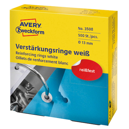 Artikelbild 2 für 500 AVERY Zweckform Lochverstärker weiß, Artikelnummer 950527