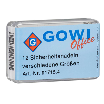Artikelbild 6 für 12 Gowi Sicherheitsnadeln silber, Artikelnummer 431561
