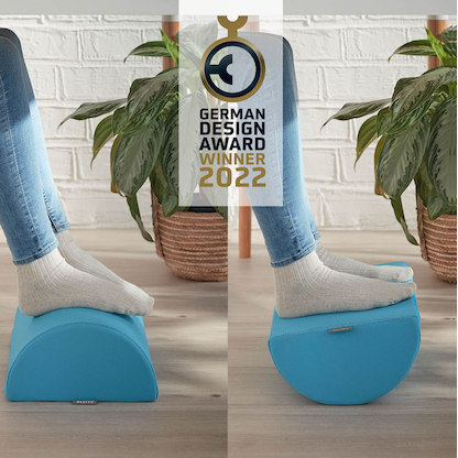 Artikelbild 2 für LEITZ Fußstütze Ergo Cosy blau Stoff, Artikelnummer 794004
