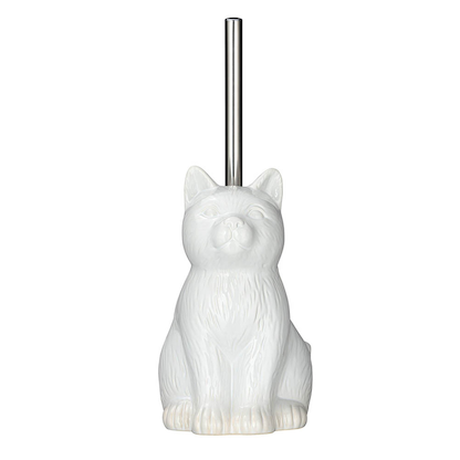 Artikelbild für WENKO WC-Garnitur Cat weiß Stein, Artikelnummer 813582