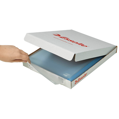 Artikelbild 3 für 100 Esselte Sichthüllen DIN A4 transparent genarbt 0,11 mm, Artikelnummer 844607