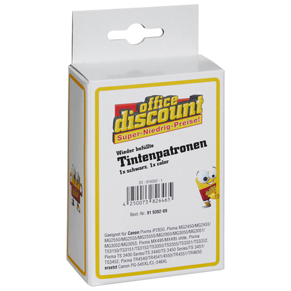 Artikelbild 2 für office discount schwarz, color Druckköpfe kompatibel zu Canon PG-545XL + CL-546XL, 2er-Set, Artikelnummer 919302